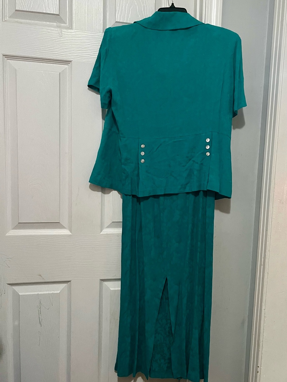K Studio Teal Rayon Skirt Set - Vibrant Teal - Picture 2 of 6